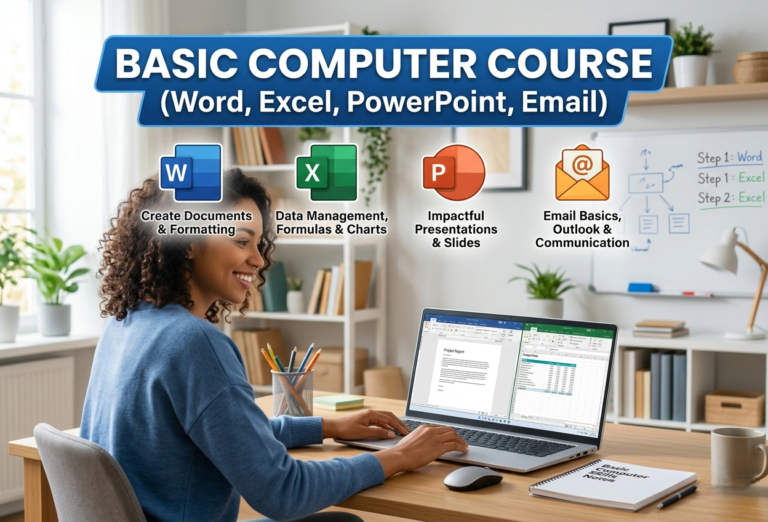 Basic Computer Course (Word, Excel, PowerPoint, Email)